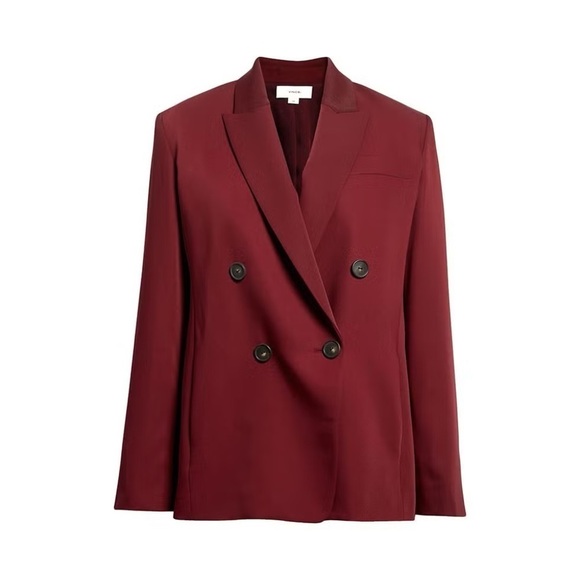 Double Breasted‎ Crepe Blazer - Picture 1 of 6